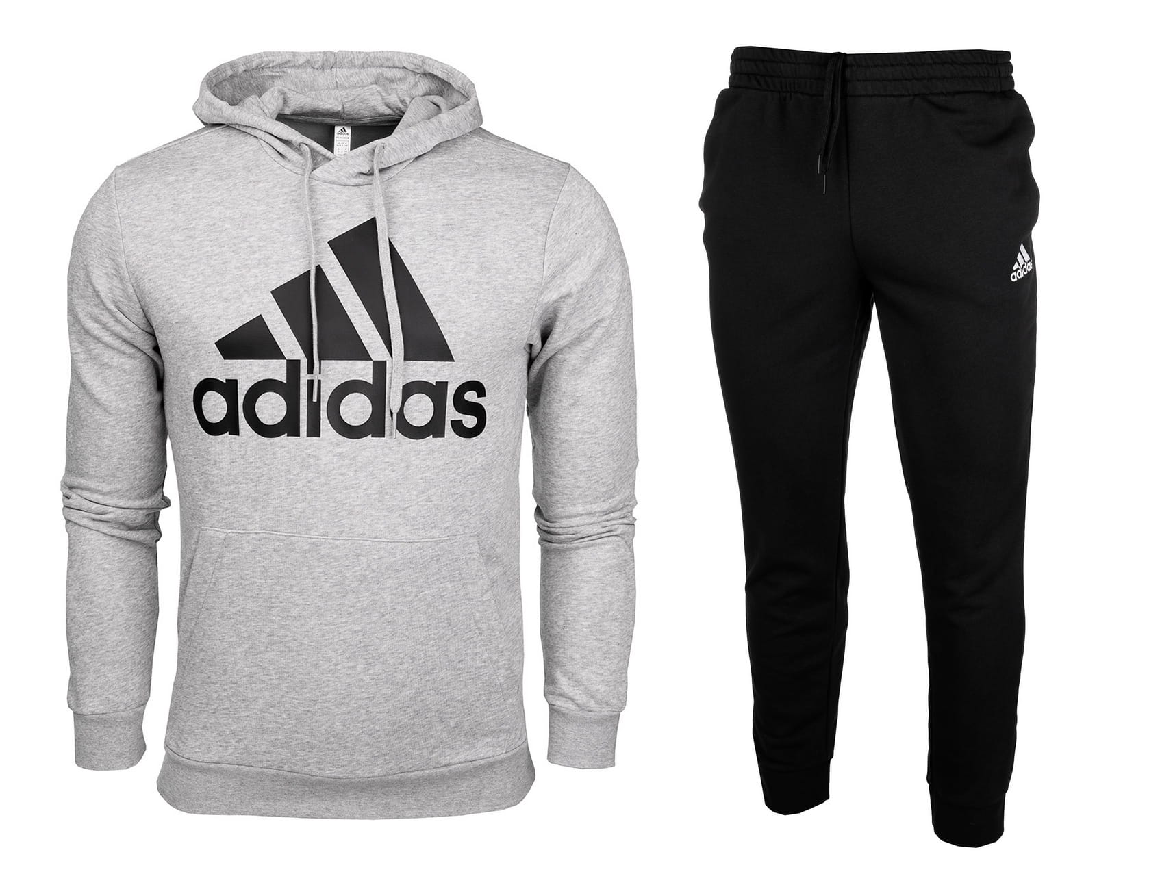 Chándal Hombre Adidas AEROREADY Essentials Big Logo Conjunto Algodón - GK9653 - gris - depor8