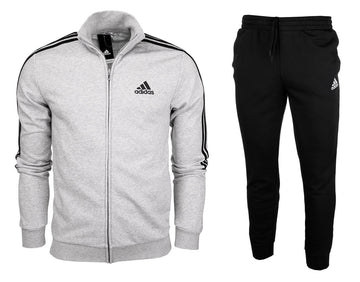 Chándal Hombre Adidas AEROREADY Essentials 3 bandas Conjunto Algodón - GK9975 - gris - depor8