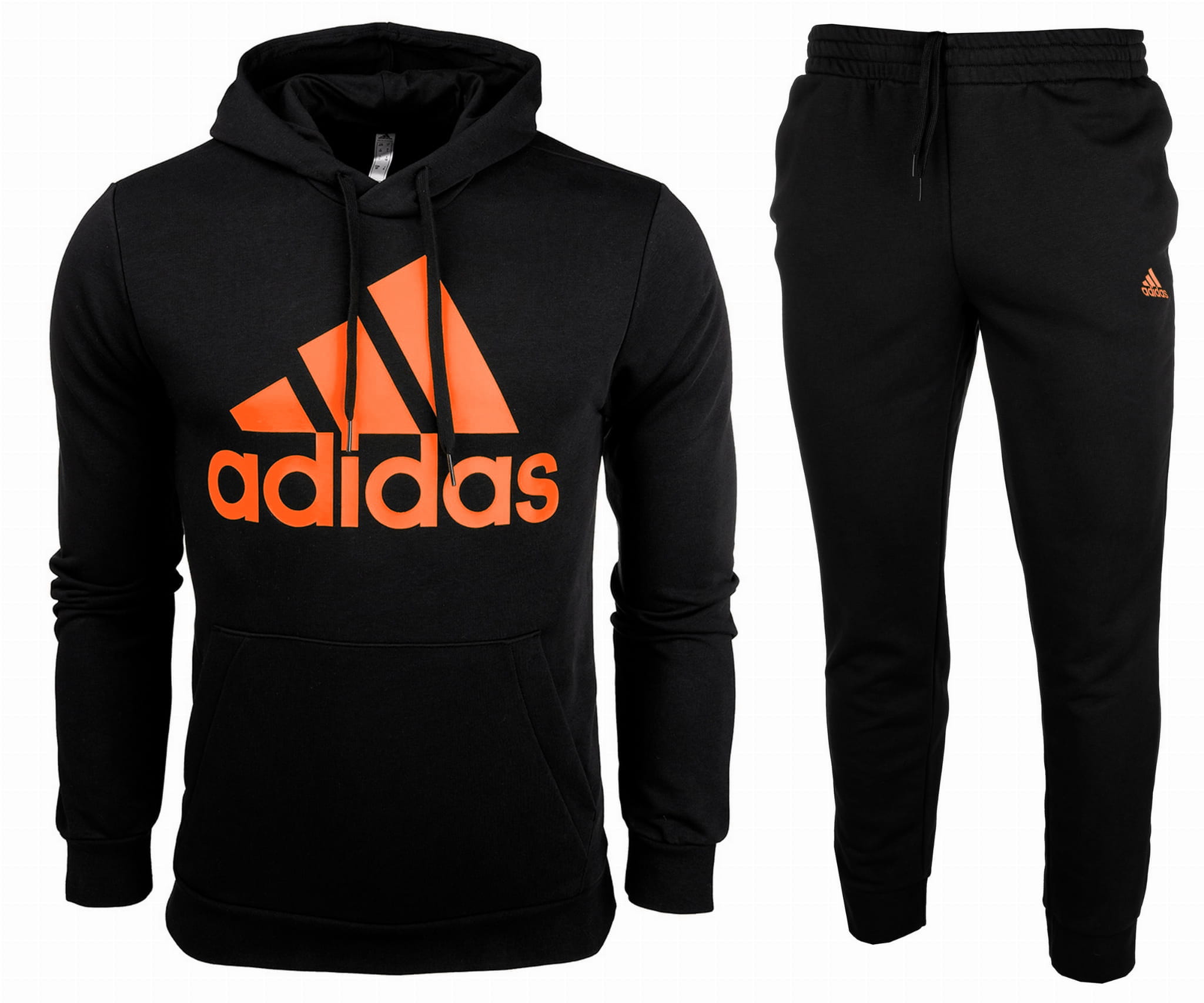 Chándal Adidas AEROREADY Essentials Big Logo Conjunto Hombre Algodón -  H12189 - negro naranja depor8 opiniones y la prenda al mejor precio