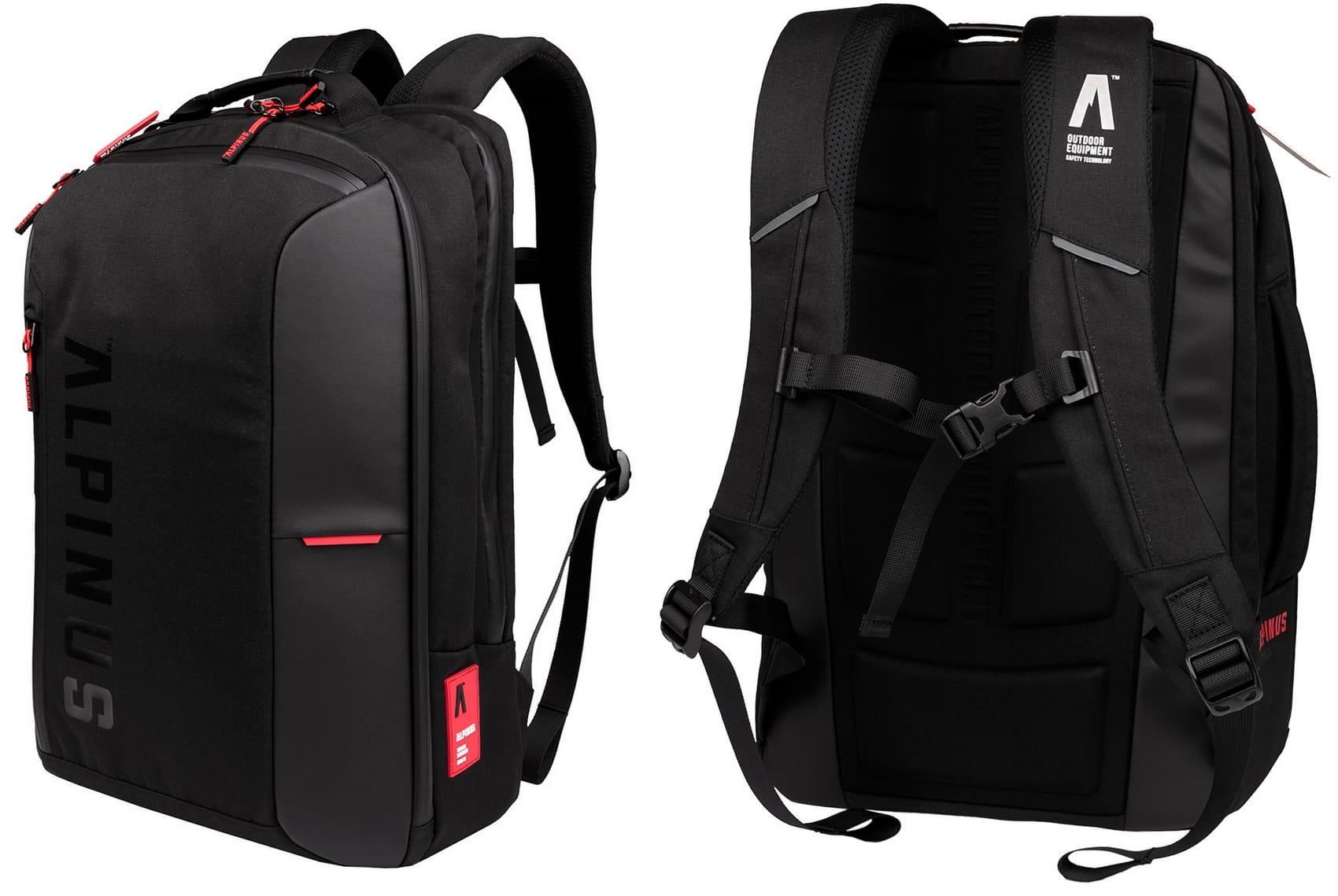 Mochila original de Alpinus al mejor precio ⭐ Ropa deportiva cómoda y de buena calidad ➡️ Descubre nuestra tienda Depor8 | Mochila Alpinus Tijuca Travel JB43398 negro ideal para llevarla a viaje o al trabajo