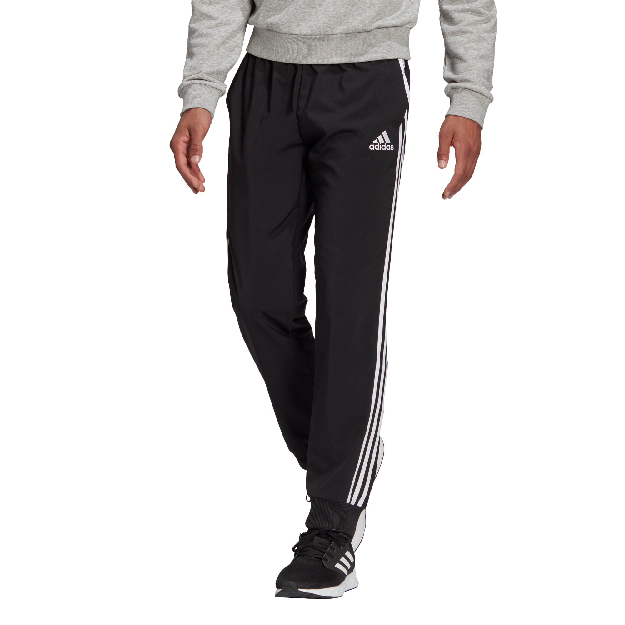 Pantalones Hombre Adidas AEROREADY Essentials Woven 3 bandas - GK8980 - negro - depor8