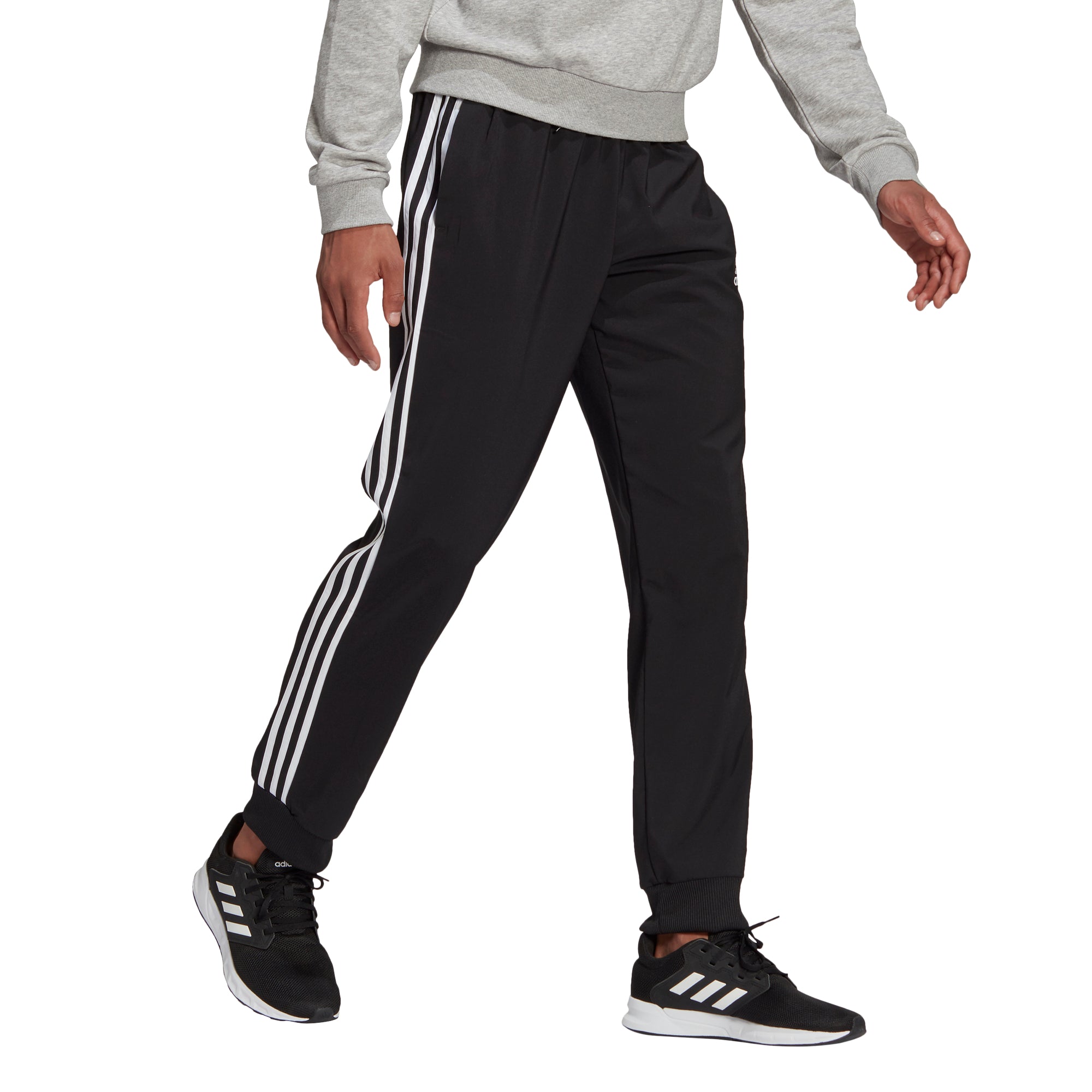 Pantalones Hombre Adidas AEROREADY Essentials Woven 3 bandas - GK8980 - negro - depor8