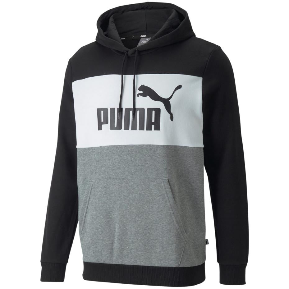 Sudadera Hombre Puma Colorblock con capucha algodón -  848772 01 - negro depor8