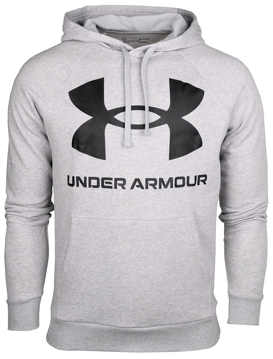 Sudadera Hombre Under Armour Rival Big Logo HD capucha Algodón - 1357093 - 011 - gris depor8