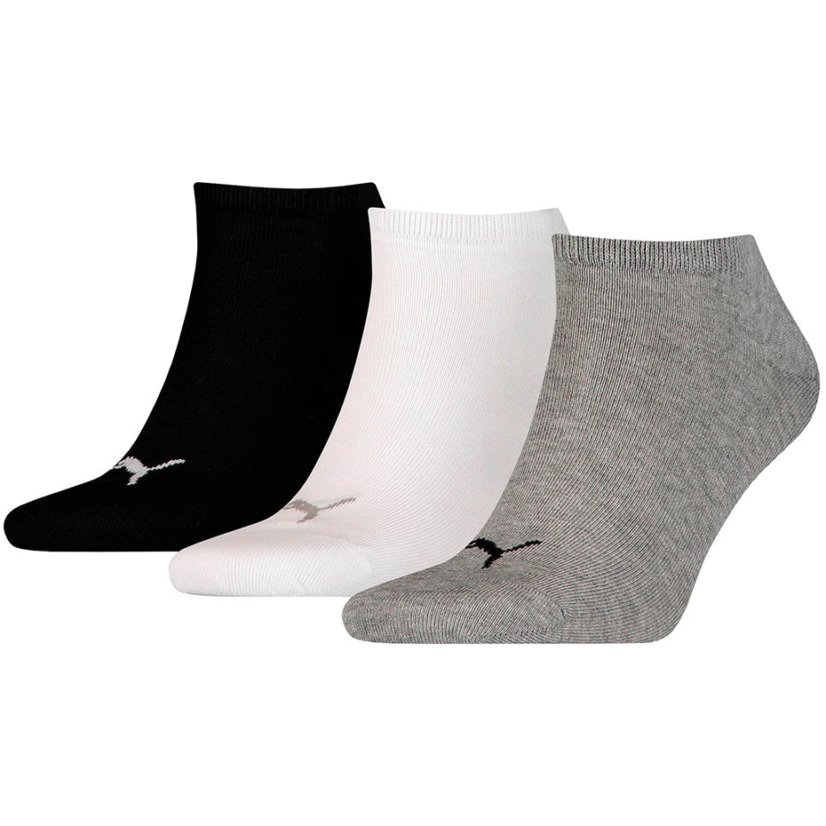 Calcetines PUMA Sneaker Plain - 3 pares - 906807 15 - negro/gris/blanco