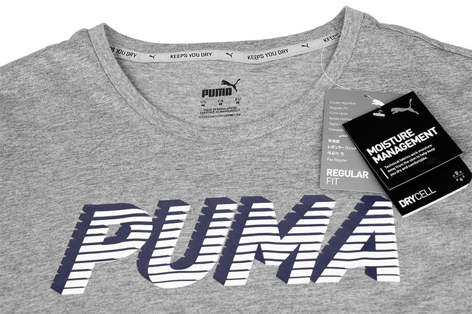 Camiseta para hombre Puma Modern Sports Logo Tee Manga Corta - 585818-03 - gris depor8 opiniones