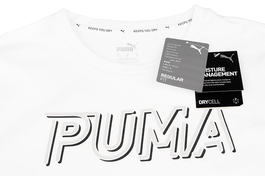Camiseta Puma para hombre Puma Modern Sports Logo Tee Manga Corta - 585818-52 - blanco ofrece depor8.com opiniones