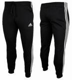 Pantalones Hombre Adidas Essentials Fleece Fitted 3 bandas Algodón - GM1089 - negro - depor8