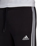 Pantalones Hombre Adidas Essentials Fleece Fitted 3 bandas Algodón - GM1089 - negro - depor8