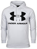 Sudadera Hombre Under Armour Rival Logo Con capucha Algodón - 1345628-014 - gris claro - depor8