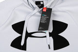 Sudadera Hombre Under Armour Rival Logo Con capucha Algodón - 1345628-014 - gris claro - depor8