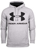 Sudadera Hombre Under Armour Rival Logo Con capucha Algodón - 1345628-035 - gris - depor8